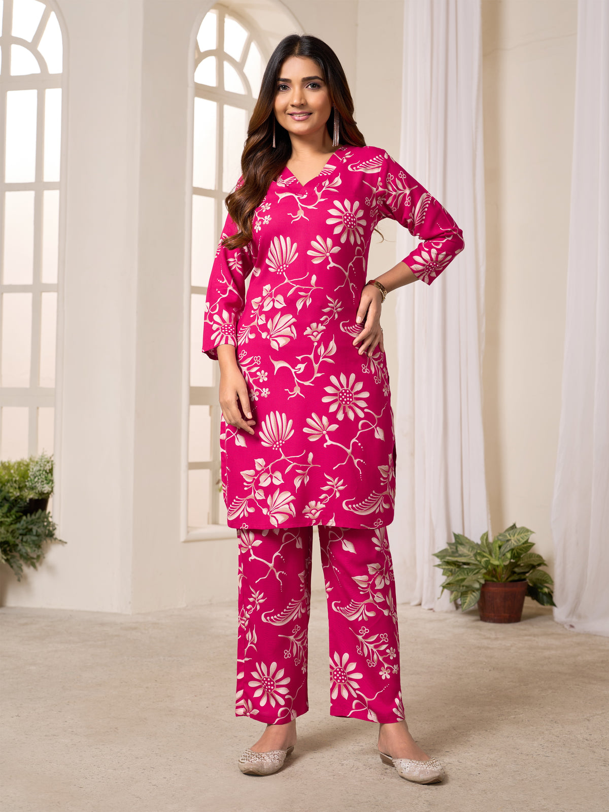Pink Floral Co-ord Set